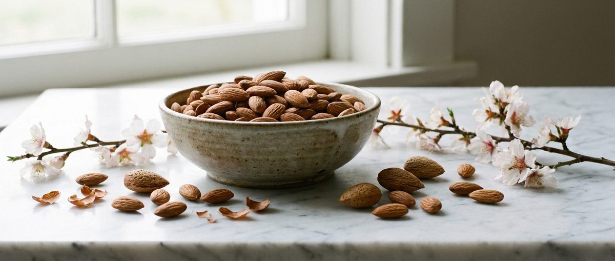 Amandelen in een schaaltje