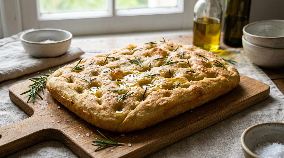 Glutenvrije focaccia