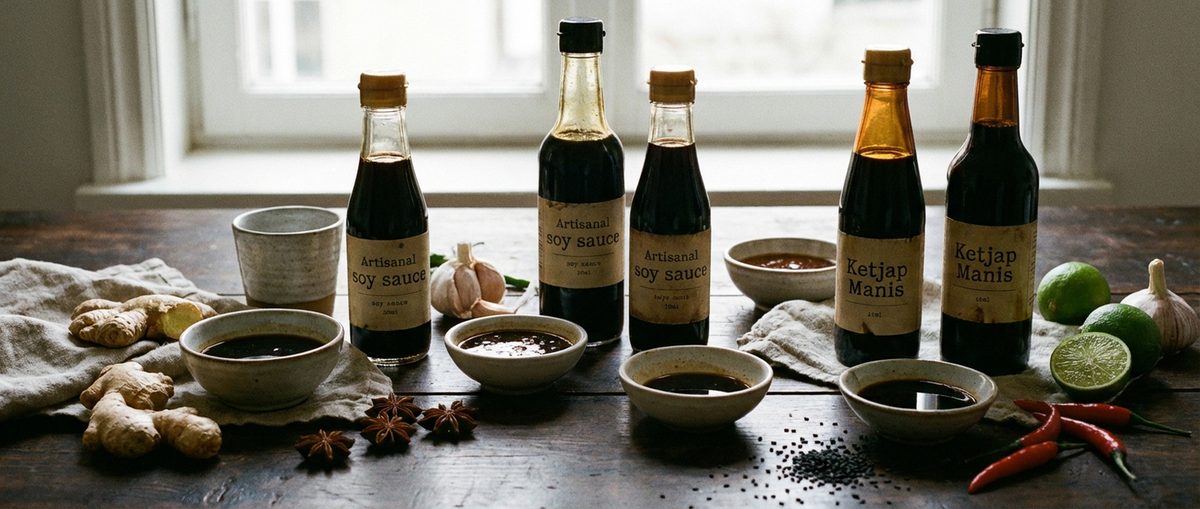 Ketjap, sojasaus en kokosaminos