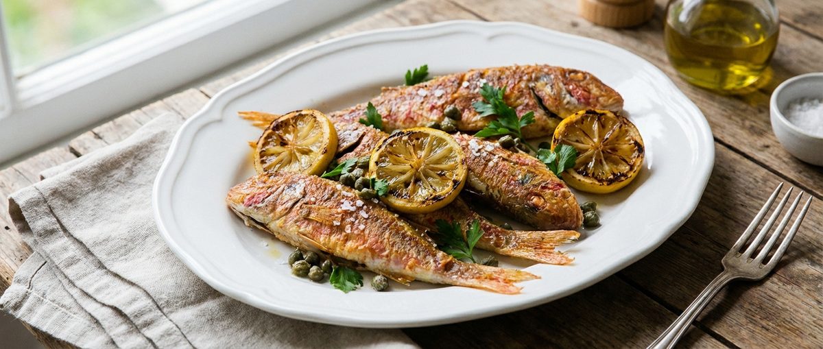 Rode poon met citroen en peterselie