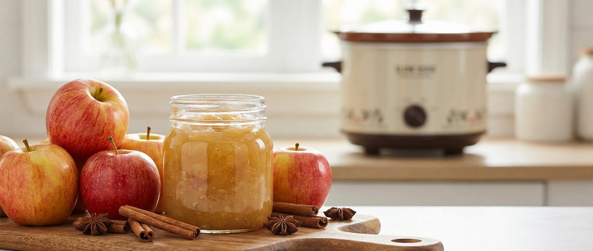 Suikervrije appelmoes uit de slowcooker